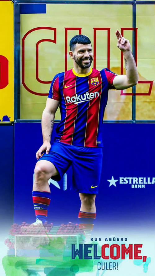 阿圭罗加入巴萨