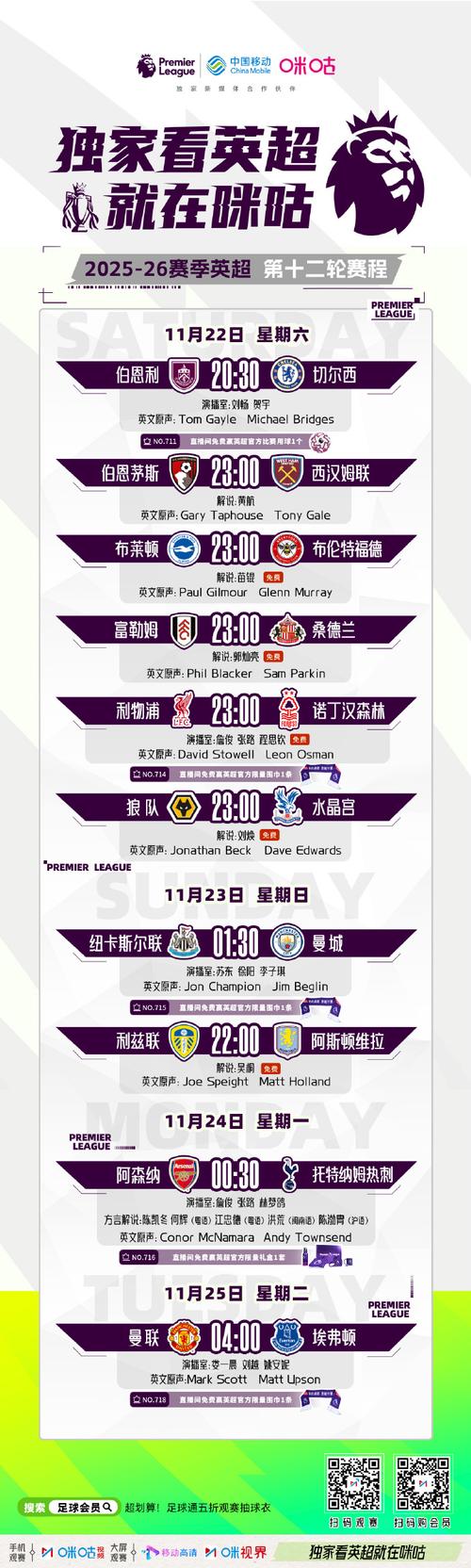 英超赛程2021赛程表最新