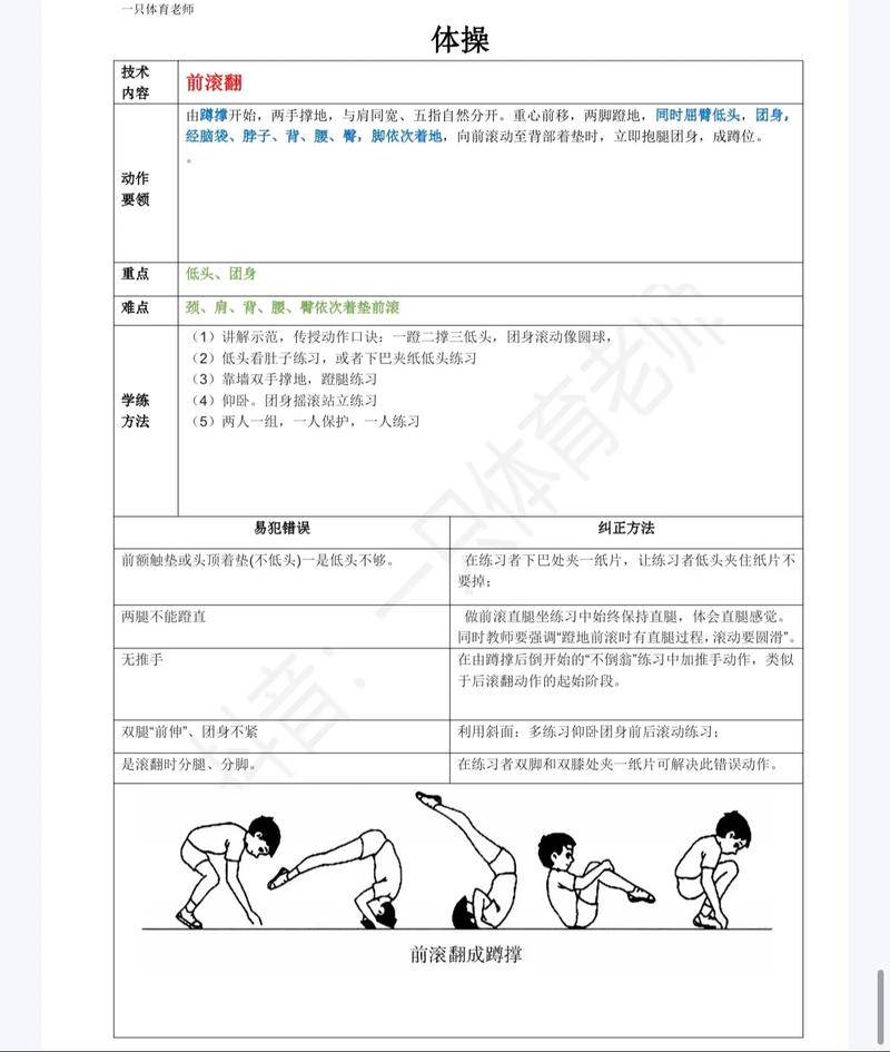 奥运会体操动作讲解